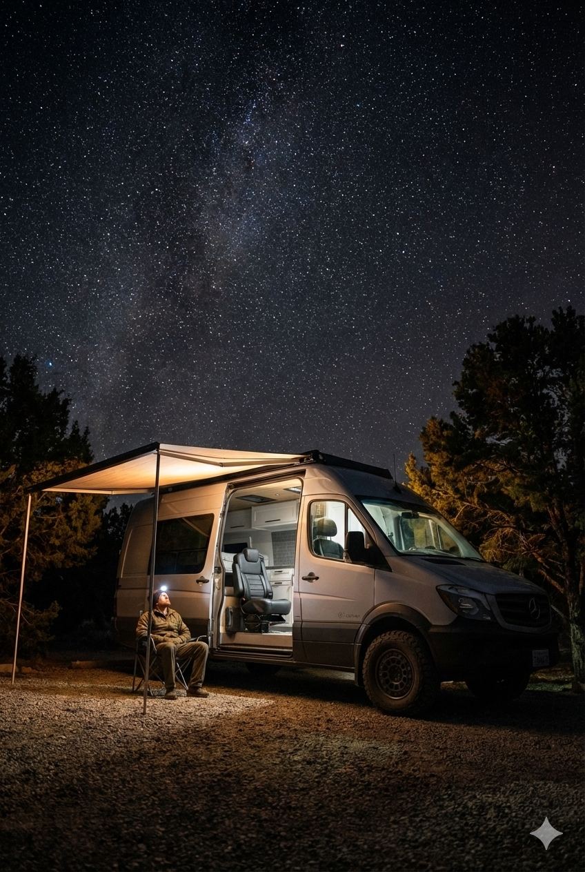 Sprinter Van Camping Sierra Nevada Mountains